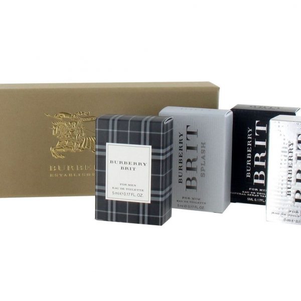 Burberry Cologne for Men 4 pc miniature Gift set For him